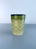 12oz Green Petal Vase 4/4