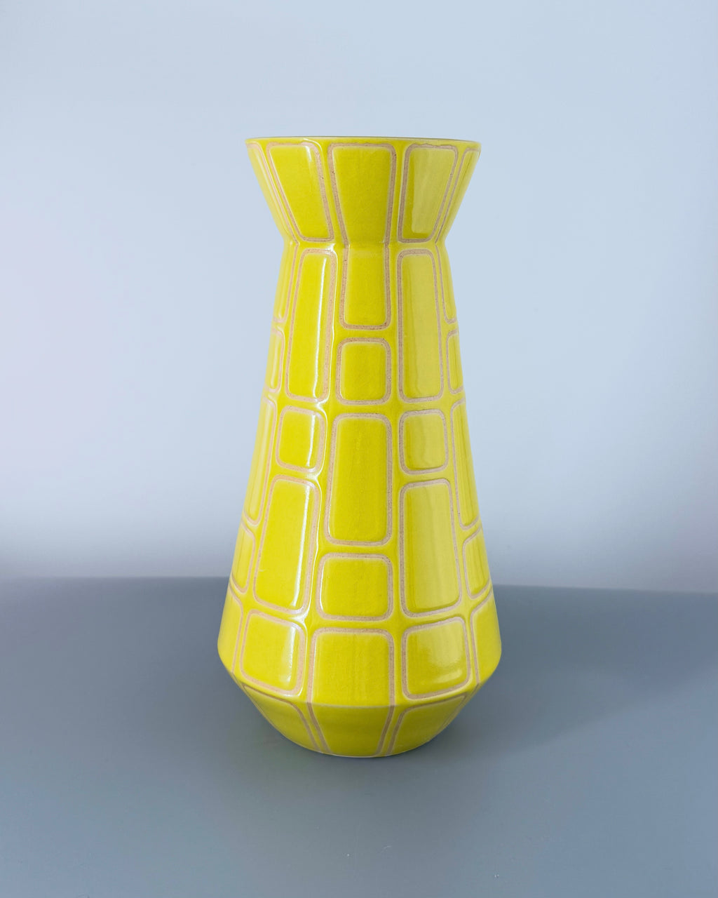 Yellow Geometric Lighthouse Vase (seconds)
