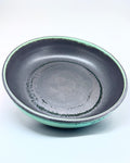 13" Wide Blue Patina serving bowl