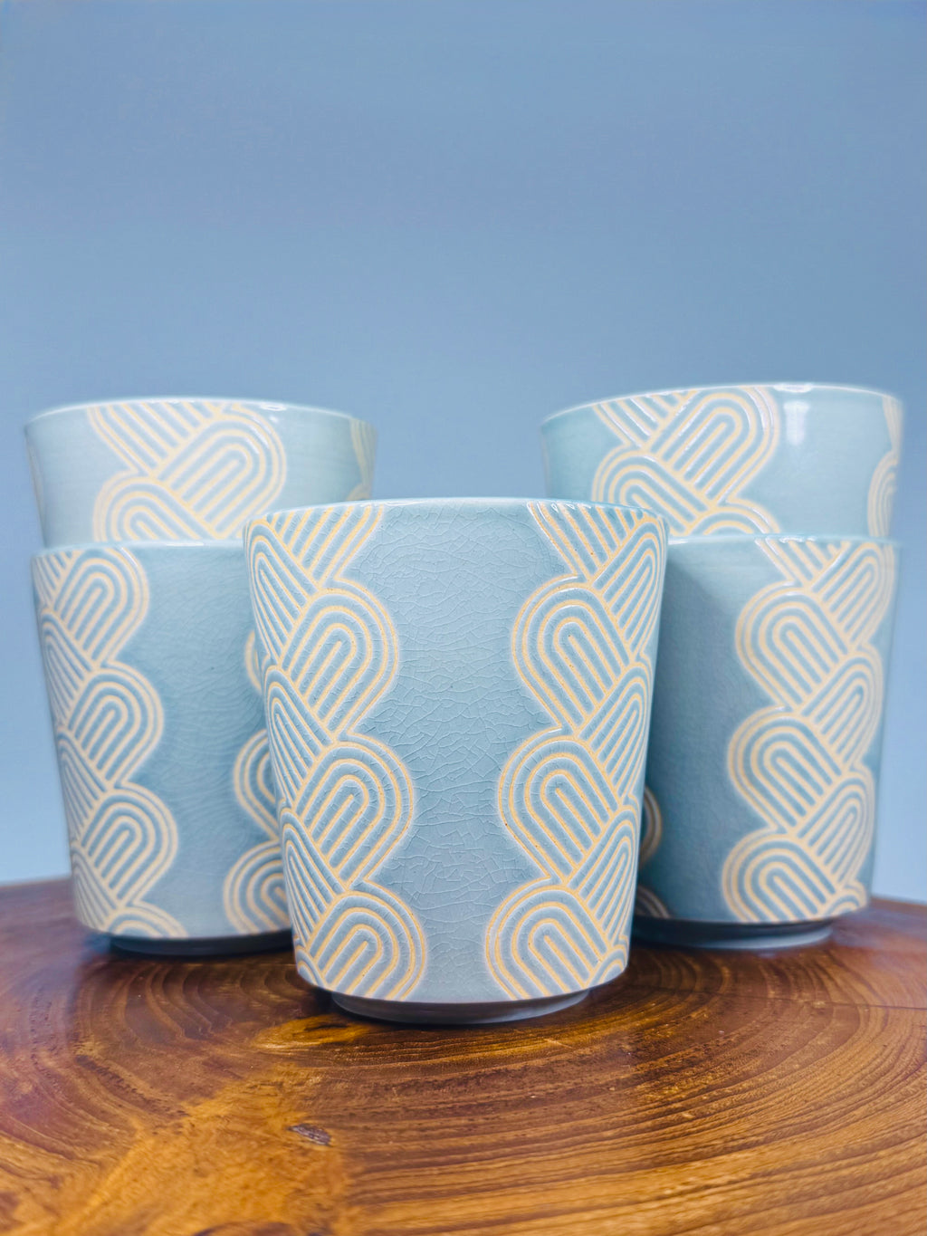 10oz Petal cups- Celedon